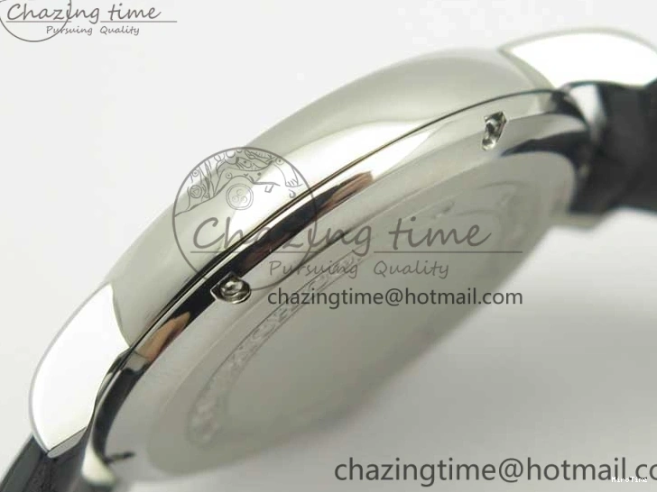 MIROTIME 0404 Portofino Automatic SS TWF 1:1 Best Edition Black Dial on Black Leather Strap A TravelReady 7199